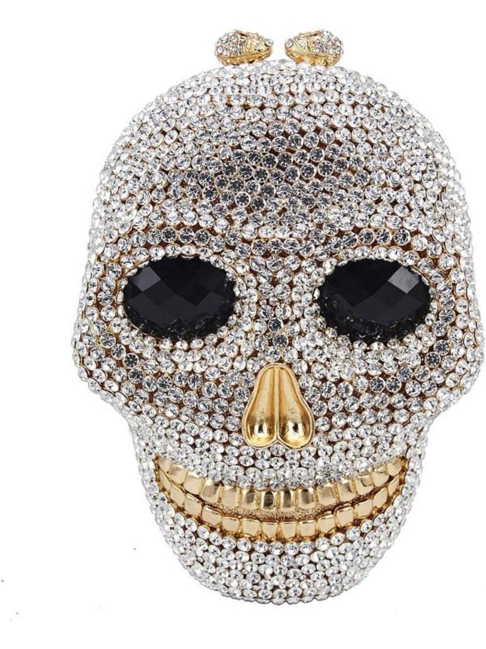 Rhinestone Skull Clutch Purse for Women | Halloween Evening Bag | Chic & Stylish